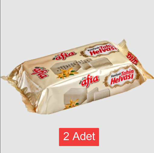 [Kampanya] Afia Vanilyalı Tahin Helva 500 Gr (2 Adet) resmi