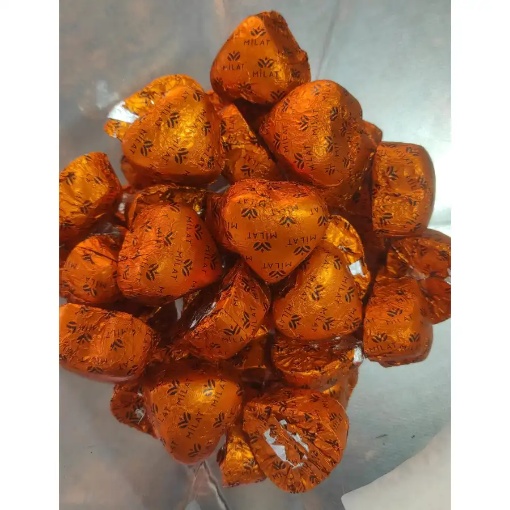 Milat Portakal Dolgulu Kalp Çikolata 250 Gr resmi