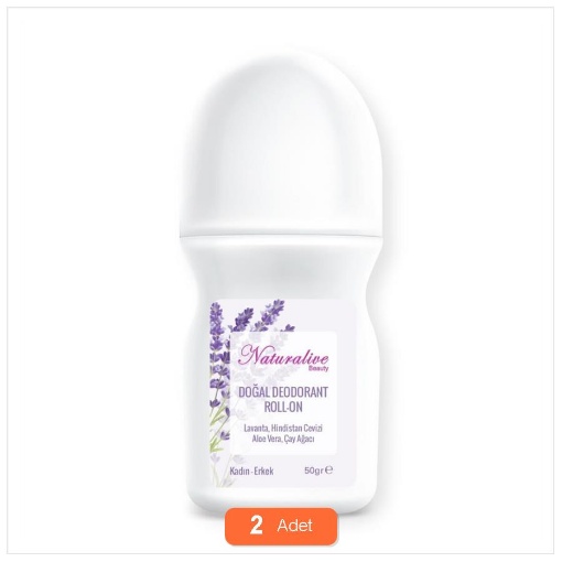 [Kampanya] Naturalive Doğal Roll-On Deodorant Bay-Bayan 50 Ml (2 Adet) resmi