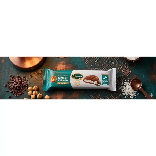 Tatarası Hindistan Cevizi Kremalı Kakaolu Bisküvi 40 Gr resmi