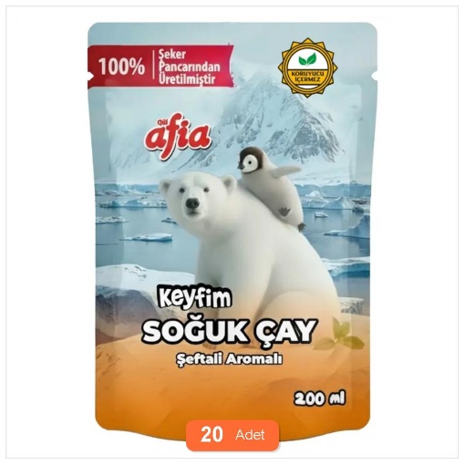 Afia Keyfim Soğuk Çayı 200 Ml (20'li Paket) resmi