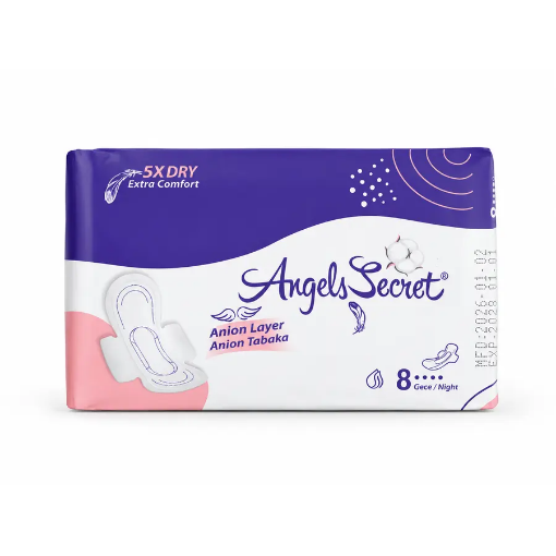 Angels Secret Gece Extra Ped (8'li Paket) resmi
