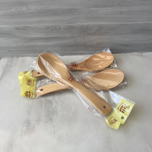 Geniş Ağızlı Ahşap Kaşık 27 Cm resmi