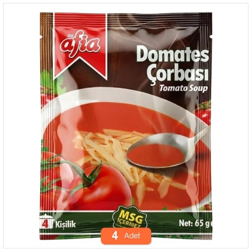 [Kampanya] Afia Domates Çorbası 80 Gr (4 Adet) resmi