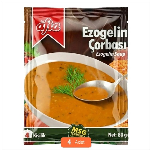 [Kampanya] Afia Ezogelin Çorbası 80 Gr (4 Adet) resmi