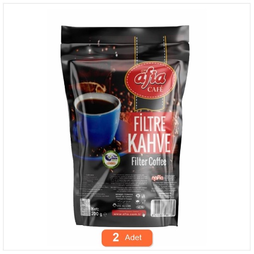 [Kampanya] Afia Filtre Kahve 200 Gr (2 Adet) resmi