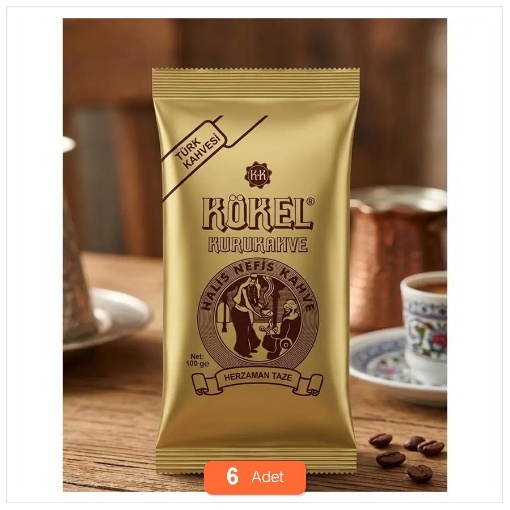 [Kampanya] 6 Al 5 Öde - Kökel Türk Kahvesi 100 Gr (6 Adet) resmi