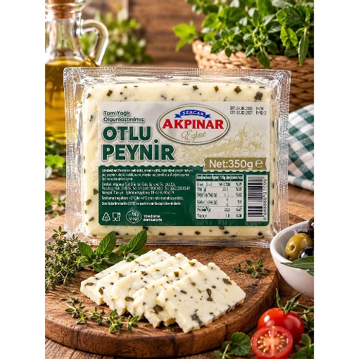 Akpınar Otlu Peynir Tam Yağlı Olgunlaştırılmış 350 Gr resmi
