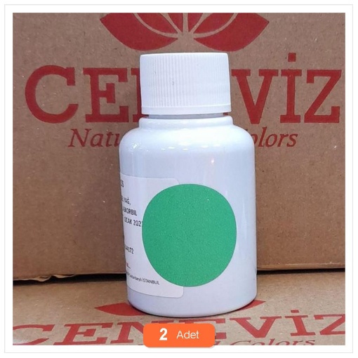 [Kampanya] Ceneviz Yeşil Gıda Boyası 40 Gr (2 Adet) resmi